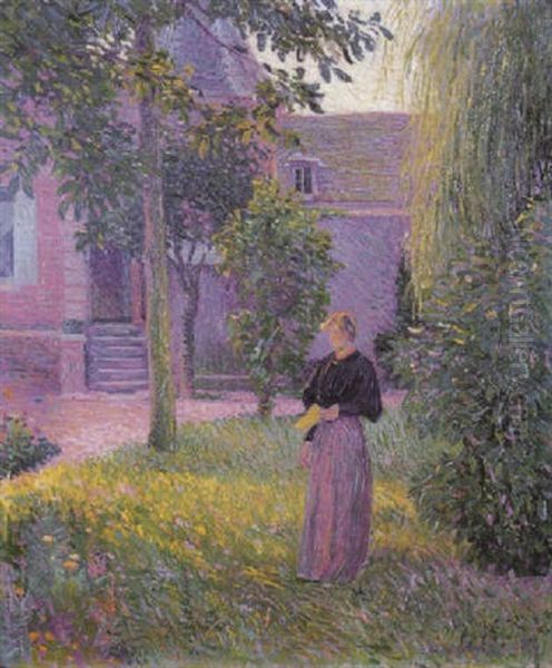 Jeune Femme Dans Un Jardin - view 1