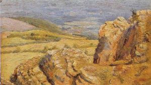 Vue Vers Une Vallee by Hippolyte Petitjean