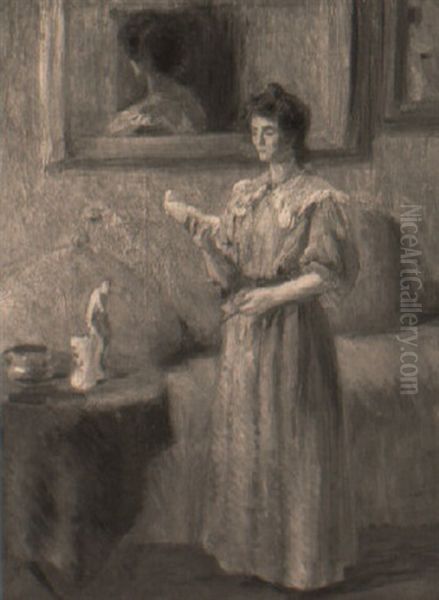 Femme Lisant Une Lettre - view 1