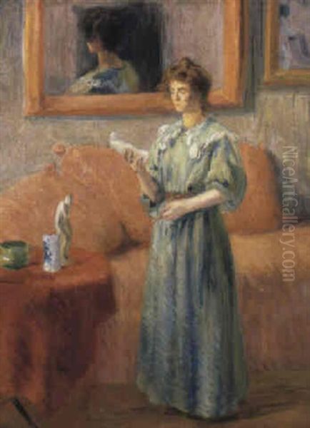 Femme Lisant Une Lettre - view 1