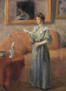 Femme Lisant Une Lettre