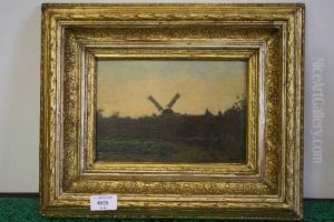 Molen Aan Dorpsrand by Thomas Bock