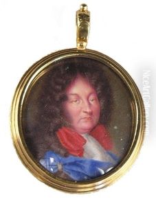 Portrait De Louis Xiv by Jean Petitot the Elder
