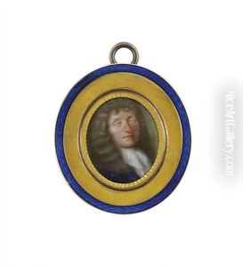 A Gentleman In Purple Coat And White Knotted Cravat A Gentleman In Purple Coat And White Knotted Cravat