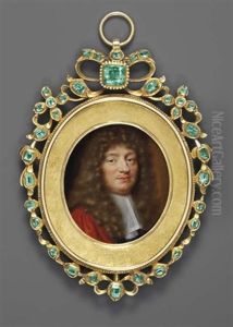 The Marquis De Pontchartrain In Red Cloak, Black Robes And White Bands