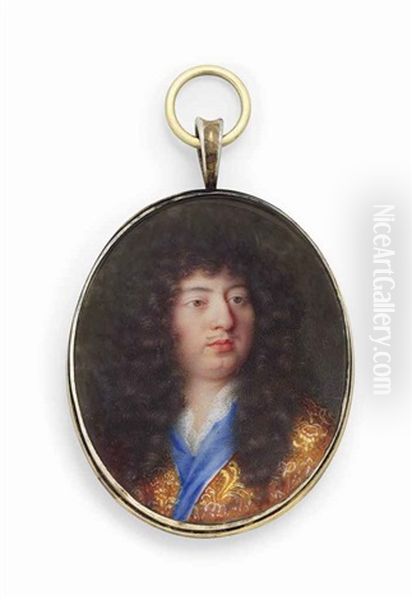 Philippe I (1640-1701), Duc D'orleans, In Blue-bordered Embroidered Gold Cloak - view 1