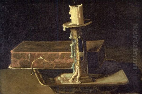 Still Life With A Brass Candlestick And A Book - view 1