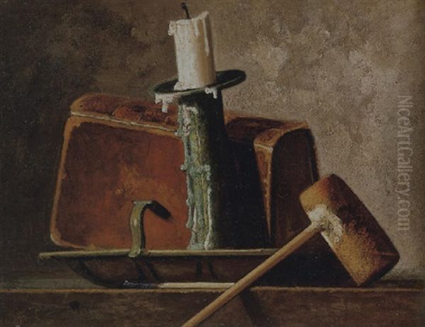 Still Life With Candlestick And Pipe - view 1