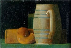 Still Life With Book, Pipe And Jug by John Frederick Peto