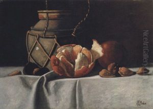 Ginger Jar And Oranges by John Frederick Peto
