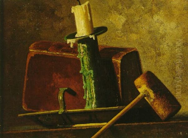 Still Life With Candlestick And Pipe - view 1