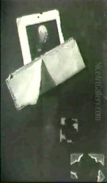 Still Life With Papers Tacked On A Wall - view 1