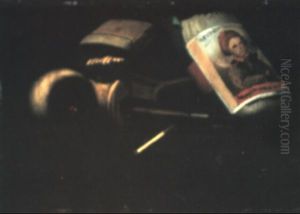 Still Life With Pipe And Tobacco by John Frederick Peto