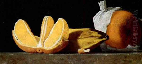 Sustenance, A Still Life With Oranges And A Banana - view 1