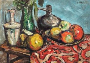 Natura Statica Cu Mere Si Ulcioare by Petrascu Gheorghe