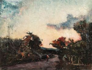 Spre Seara (peisaj La Nicoresti) by Petrascu Gheorghe