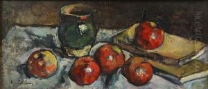 Still Life With Apples And Jug by Petrascu Gheorghe