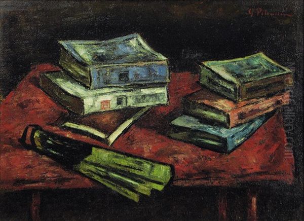 Still Life With Books And Fan - view 1
