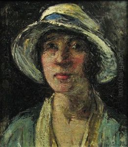 Lucretia With Hat by Petrascu Gheorghe