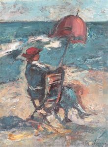 Woman On The Shore by Petrascu Gheorghe