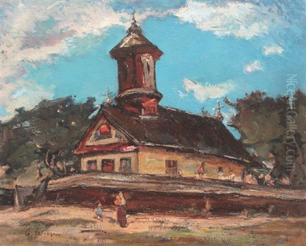 Landscape With Wooden Church - view 1
