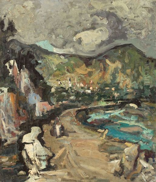 Landscape At Targu Ocna - view 1