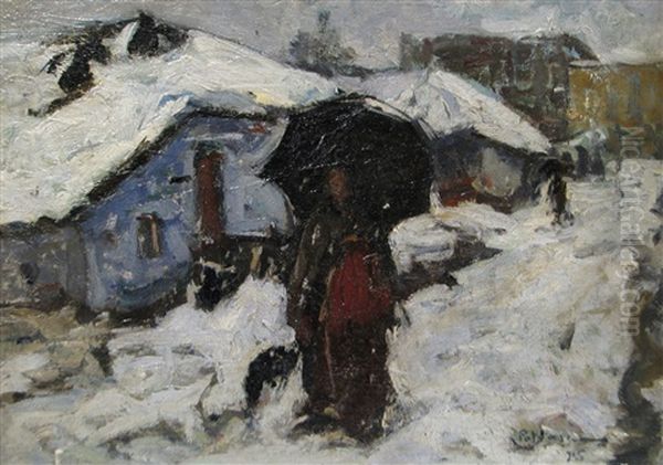 Lucretia On The Snowy Road - view 1
