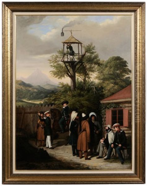 Officers At A Military Outpost During The Crimean War - view 1