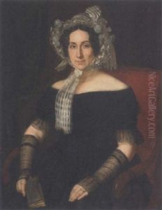 Portrait Of A Lady, Seated In An Interior, Holding A Book