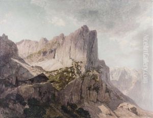 Rofanspitze Mit Erfurter Hutte Und Blick Auf Das Sommerjoch