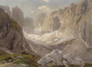 Motiv Aus Den Dolomiten by Konrad Petrides