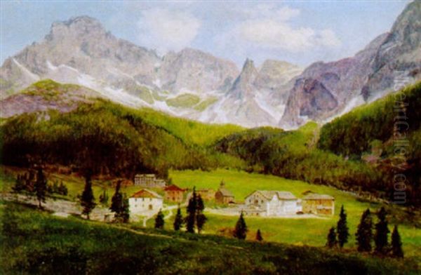 Blick Auf Ein Hochgebirgsdorf - view 1