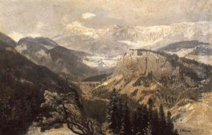 Blick Auf Das Semmering- Und Raxgebiet by Konrad Petrides