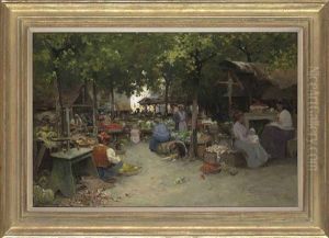 The Market, Florence by Graham Petrie