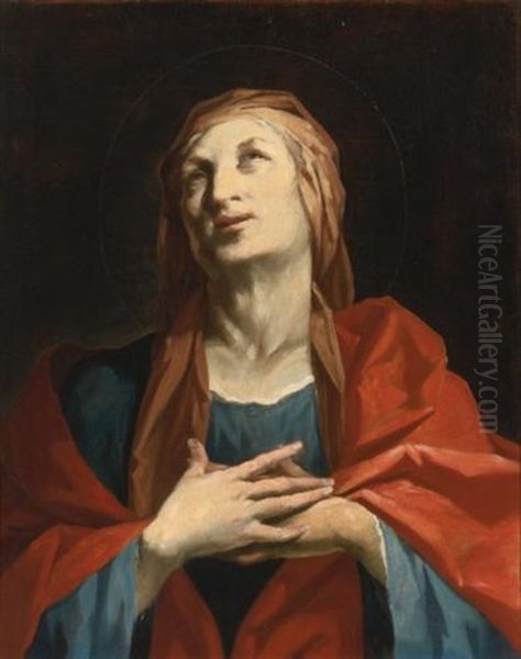 A Female Saint, Half Length, Possibly Saint Anne Or Elizabeth - view 1