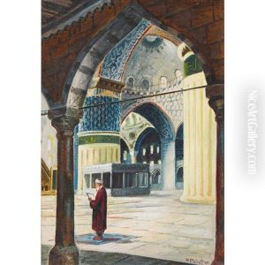 Sultan-ahmed-moschee In Istanbul by Wladimir Petroff