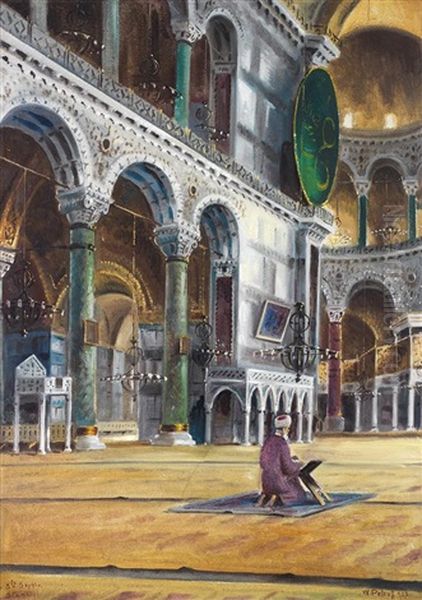 Homme En Priere A Sainte-sophie / Praying Man In Saint-sophia Basilica - view 1