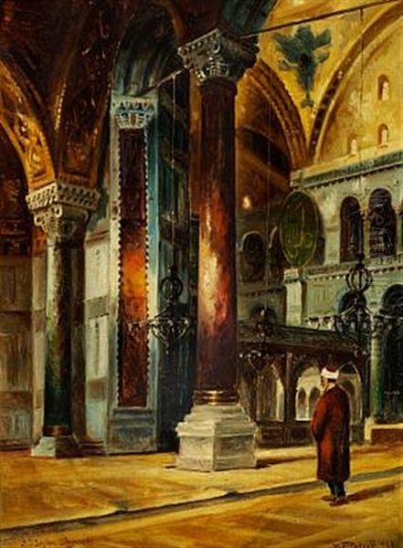 Interior From Hagia Sophia In Istanbul - view 1