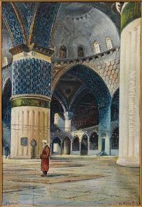 The Blue Mosque (or Sultan Ahmed Mosque), Istanbul by Wladimir Petroff
