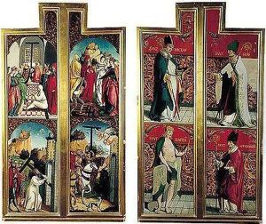Two Wings Of A Triptych: by Christoffel Bockstorfer