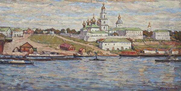 View Of The Kostroma Kremlin Across The Volga River - view 1