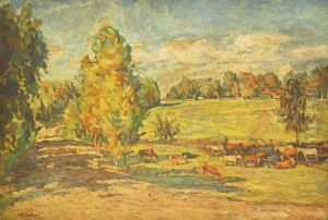 Weidevieh In Weiter Herbstlicher Landschaft Weidevieh In Weiter Herbstlicher Landschaft