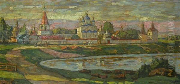 Landscape With Churches At Twilight - view 1