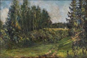 A Lush Landscape by Petr Ivanovich Petrovichev