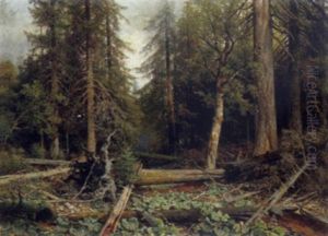 Urwald Am Kubani In Bohmen by Ladislaus Eugen Petrovits