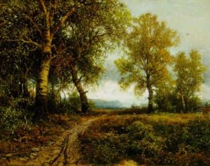 Pathway Through The Woodlands by Ladislaus Eugen Petrovits