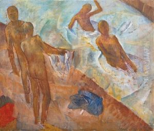 Bathing Boys by Kuzma Sergievitch Petrov-Vodkin