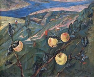 Rural Landscape With Fruit Rural Landscape With Fruit