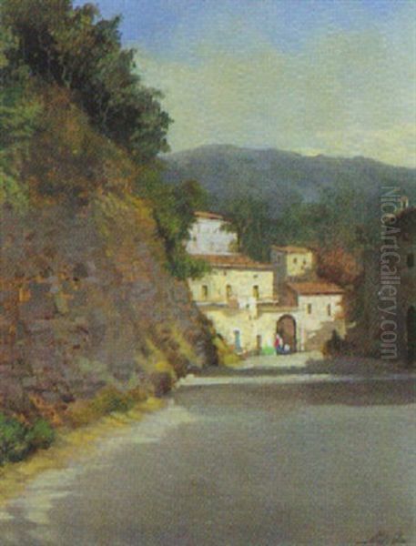 Dorfstrase In Italien - view 1