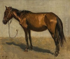 Studie Eines Pferdes by August Xaver Karl von Pettenkofen